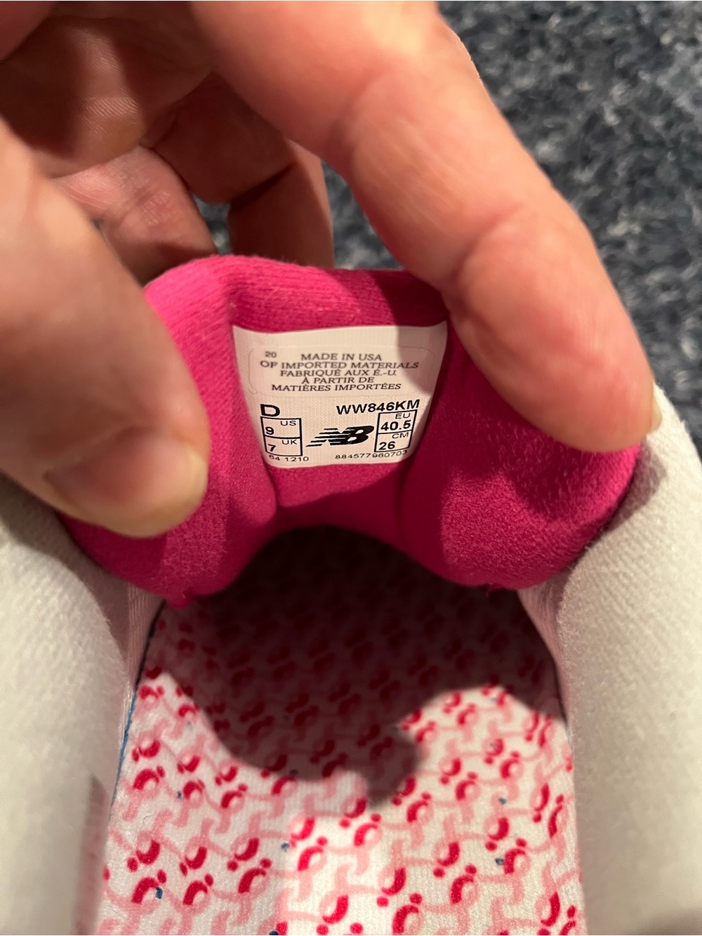 New Balance Women's Walking Shoes - Pink and Gray - Picture 7 of 7